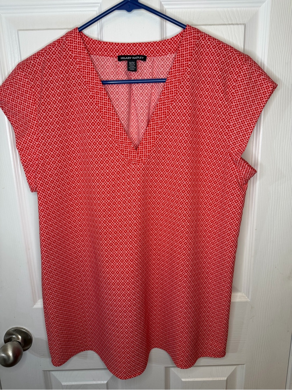 Hilary Radley Women’s Red V-Neck shirt